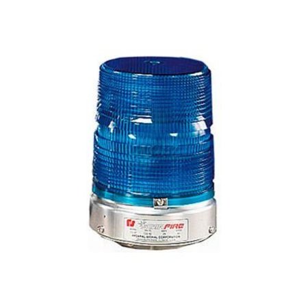 FEDERAL SIGNAL Strobe, 120VAC, Pipe Mount, Blue 131ST-120B